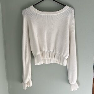 Minkpink Sweater with Ruffle Detail